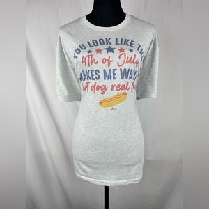 Hippie Runner Gray Graphic Tee -Legally Blonde Quote